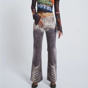 Jaded London Ride a Cowboy Low Waist Flared Jeans
